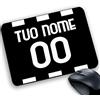 csm informatica Tappetino Mouse Pad personalizzabile gadget compatibile per tifoso bianconero Juventino bianconero nero tuo nome e numero