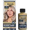 Jerome Russell Bblonde Ash Maximum Blonde Toner - Toner non permanente per capelli pre-schiariti e biondi, tintura per capelli cenere senza ammoniaca o perossido, dura 8 lavaggi, 75 ml