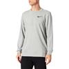 Nike M NK DF LS CRW, Maglia Lunga Uomo, Dk Grey Heather/Black, L