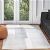Livabliss Lahti Tappeto Salotto Moderno Astratto Tappeto Soggiorno, Camera da Letto, Pranzo Moderni Tappeti Effetto Marmo, Morbido e Pelo Corto, Ampio 160x213 cm, Grigio, Bianco e Avorio