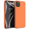 kwmobile Custodia Compatibile con Apple iPhone 11 Pro Max Cover - Back Case per Smartphone in Silicone TPU - Protezione Gommata - arancione estivo