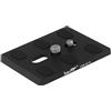 Haoge HQR-SC16 - Adattatore a sgancio rapido per fotocamera Sachtler DV12 DV15, Caddy, Video18/20, Panorama Plus,Video 25 Plus, Video18, testa fluida per treppiede olandese, sostituzione Plate