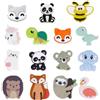 SUNNYCLUE 15 perline in silicone animale, motivo: unicorno, miele, ape, volpe, panda, fenicottero, orso, grandi perle di gomma