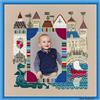 RIOLIS Set Punto Croce Foto Cornice Cavaliere Schloss, Cotone, Multicolore, 30 x 30 x 0.1 cm
