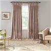 Elrene Home Fashions, Tenda Korena a pannello, in velluto riccio, con laccetti, stile rustico-chic, per soggiorno o camera da letto, 132,1 x 241,3 cm, tortora, 1 pannello
