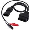 TKSE Adattatore Per Cavo Diagnostico, Cavo Diagnostico Per Connettore Adattatore OBD2 da 3 Pin a 16 Pin Per Fiat Alfa Lancia