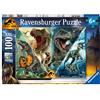 Ravensburger - Puzzle 100 Pezzi XXL Jurassic World, Idea Regalo per Bambini 6+ Anni, Gioco Educativo e Stimolante