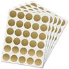 BaiJ Adesivi per grattare,6 fogli 180 confezioni etichette rotonde da graffiare oro etichette per attività festive favori note regalo sorprese giochi raccolte fondi 1 pollice