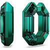 Swarovski Orecchini a cerchio Lucent, Forma ottagonale, Piccoli, Verdi