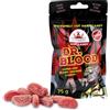 Poppamies Caramelle Piccanti Dr Blood Chili Arancia - Senza Lattosio Senza Glutine Vegane - Non per bambini o scherzi di Halloween - Piccantezza: X-HOT - Dimensione: 75g