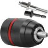 S&R Mandrino Trapano Autoserrante SDS-Plus. Mandrino per Avvitatore a Chiusura Rapida 1.5-13 mm 1/2 - 20UNF - Filettatura M12 - Adattatore sds-plus e Adattatore 1/4 Esagonale.