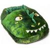 MIJOMA Morbido scaldapiedi in peluche, 100% poliestere, design versatile, perfetto per il relax e la terapia del calore, taglia unica, 35 x 28 cm, si adattano entrambi i piedi (dinosauri)