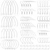 UNICRAFTALE 328pcs 16 Stili Kit per Orecchino in Acciaio Inossidabile Ganci per Orecchini E Anelli di Salto E Orecchino in Plastica Dadi per Orecchio Filo Francese Parti di Orecchino per Orecchino