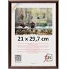 3-B Cornice portafoto COMO RUSTIKAL - marrone scuro/oro - 21 x 29,7 cm (A4) - Cornice in legno, cornice per foto con vetro acrilico