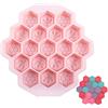YBFBSJK Silicone Sapone A Nido D'ape Stampo Sapone Multiuso Stampo Da Cottura Al Forno Stampo In Silicone Glassa 19 Pozzi Per La Cottura Di Torte Dessert Fare Sapone Artigianale