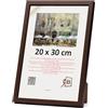 3-B MEGA - Cornice portafoto in legno scuro, 20 x 30 cm, vetro acrilico