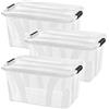 Siena Home Anzio - Scatola portaoggetti 14 l, 3 pezzi