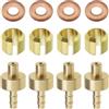 VGOL 4 Set Inserti Oliva Freno Bicicletta Compatibile Con Hope Tubi Freno Freni A Disco Mountain Bike Oliva E Confezione Di Inserti Sostituzione Inserti Connettore Oliva Linea Freno