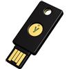 Yubico - Security Key NFC - Nero - Chiave di sicurezza per autenticazione a due fattori (2FA), connessione tramite USB-A o NFC, certificazione FIDO U2F/FIDO2