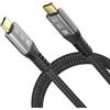 CableDeconn USB4 8K 1.8m Cable M/M USB-C Compatible with Thunderbolt 4 8K@30Hz 5K@60Hz 4K @120Hz Video 40Gbps Data Transmissions rate 20V 5A 100W Power Delivery Cable for Monitor Esterno SSD eGPU