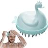 Rianpesn Massaggiatore per cuoio capelluto con spazzola per shampoo | Cute Swan Scrubber per capelli con setole morbide in silicone per cuoio capelluto - Spazzola per massaggiatore del cuoio Rianpesn