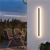 K-Bright Lampada da Parete Esterno/Interno LED 35W 3000K Bianco Caldo IP65 Applique da Parete Esterno 120CM Moderno per Balcone Giardino Veranda Via Garage,Antracite
