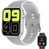 Shepatio Smart Watch, Orologio Fitness da Uomo e Donna Fai da Te da 1,58 Touch Screen per iOS, Android con Monitor del Sonno, SpO2, IP68, Impermeabile, Fitness Tracker Informazioni, Orologio Sportivo (bianco)