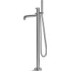 Vema Rubinetterie - Tiber miscelatore vasca a pavimento in acciaio inox completo di incasso - V17195 + V00004