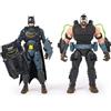 DC Comics, Set Battaglia Batman Adventures, Set di Action Figure con Bane e Batman, 14 Accessori Armatura, Giocattoli dei Supereroi da 30 cm per Bambini e Bambine