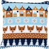 VERVACO Kit Cuscino Punto Croce MOTIVI INVERNALI Set Ricamo Principianti Cuscini Gobelin Decorativi ca. 40 x 40 cm Accessori Per Lavoretti Creativi DIY Casa Decor Hobby Adulti Cross Stitch
