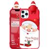 ZhuoFan Cover iPhone 6 / 6s, Custodia Silicone con Disegni Ultra Slim TPU Morbido Antiurto Christmas Cartoon Pattern con Bambola Bumper Case Protettiva per iPhone 6 / 6s, 04