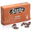 leone-dell'era Puntine da disegno in acciaio Leone N 4 diametro testa 13 mm - scatola di cartone da 100 pezzi - PL4