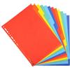 exacompta Intercalari in carta Exacompta 12 tasti colori vivaci cartoncino riciclato A4 220 g/mq - 2012E