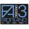 fabriano Album da disegno Fabriano F3 NERO 125 g/m² 10 24x33 cm nero 04001017