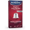 borbone Capsule compatibili Respresso alluminio 100 pz Caffe Borbone qualità Rossa REBMAGPALERMO10X10N