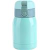 Ausla Borraccia Termica in Acciaio Inox 200 mL Bottiglia Termica per Bevande Calde/Fredde Borraccia Isolante Sottovuoto per Scuola Ufficio Palestra Viaggio 6,5 x 13 cm (Blu)