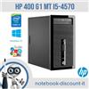 HP 400 G1 MT Intel i5-4570 8gb Ram 240gb SSD NUOVO Win 10 PRO PC RICONDIZIONATO