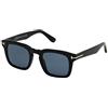 Tom Ford Occhiali da Sole DAX FT 0751 Shiny Black/Blue 48/22/145 unisex