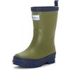 Hatley Classic Wellington Rain Boots Gummistiefel, Barca della Pioggia Unisex-Bambini, Forest Green, 24 EU