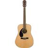 Fender CD-60S - Chitarra acustica Dreadnought, mancino, tastiera in noce, naturale, Include lezioni virtuali gratuite su Fender Play