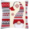 VERVACO Kit Cuscino Punto Croce Elfo di Natale Set Ricamo Principianti Cuscini Gobelin Decorativi ca. 40 x 40 cm Accessori per Lavoretti Creativi DIY Casa Decor Hobby Adulti Cross Stitch