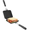 Tostapane Sandwich Maker, Tostiera per Toast, Cottura Piastra Antiaderente per  Panini, con Manici Padella a Doppia Faccia per Spuntino e Colazione :  : Casa e cucina