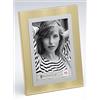 walther design Champagne 10 x 15 cm con Bordo Interno Argento, Cornice Ritratto Luan PY015C