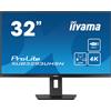 iiyama iiyama ProLite XUB3293UHSN-B5 - Monitor a LED - 32 (31.5 visualizzabile) - 3840 x 2160 4K @ 60 Hz - IPS - 350 cd/m² - 1000:1 - 4 ms - HDMI, DisplayPort, USB-C - altoparlanti - nero opaco XUB3293UHSN-B5