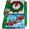 LEGO 40426 Ghirlanda 40499 Slitta Babbo Natale LOTTO NEW