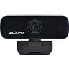 QOMO Webcam 1080P/30 fps con microfono, FOV a 77 gradi, USB Plug and Play, per lo streaming, videoconferenze, zoom, Microsoft Teams, Google Hangouts, FaceTime, gioco.