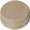SalGiu Cuscini Sedia Rotondi Cucina (2 pezzi) Con Fascia Elastico Imbottito e Sfoderabile 40 cm (Tortora)