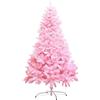 Aurora Store Albero di Natale Pino Rosa da 150/180 cm, Abete Germogliato 400/680 Rami cameretta Bambina Pink con Supporto Base in Metallo, Albero di Natale di Alta qualità (150 cm - 400 rami, diam. 95 cm)