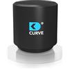 DK medical Curve - innovativo purificatore d'aria con granulato - rimuove il 99% di germi e odori - per auto, camion, camper, casa - senza elettricità e silenziosità - Metal Black