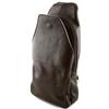 NO BREND Victor Line SRL Zaino Monospalla Vera Pelle Con Tasca Frontale Testa di Moro Made In Italy Artigiani Toscani 15 x 7 x 33 cm Marrone